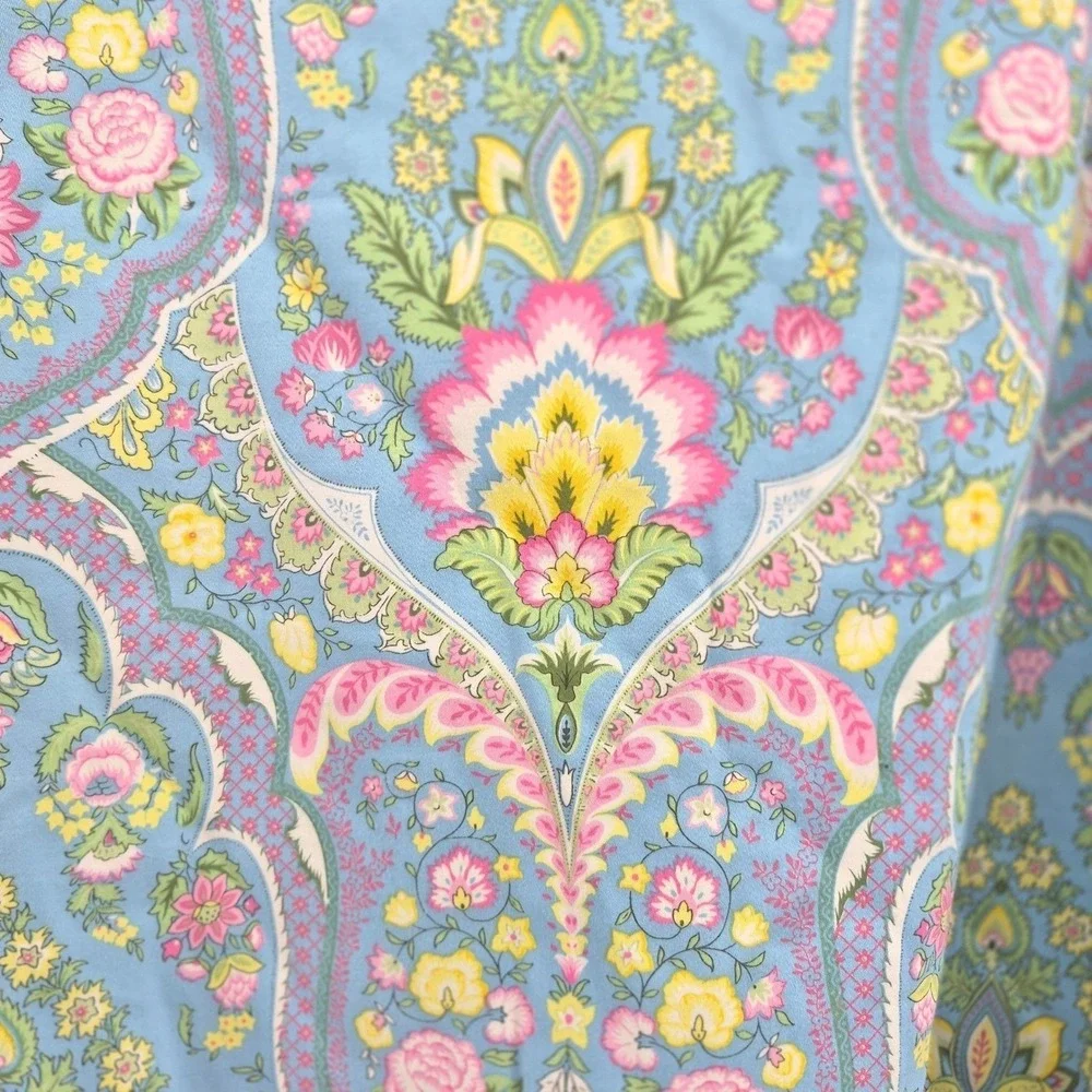 EP Pro Golf Skort Blue Yellow Floral‎ 10 Women's Skirt Pockets Activewear Tennis